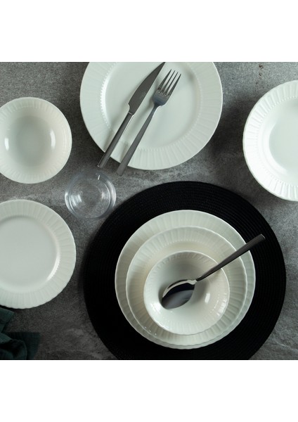 Porselen 24 Parça 6 Kişilik Yemek Takımı - Çeyiz fiyatları