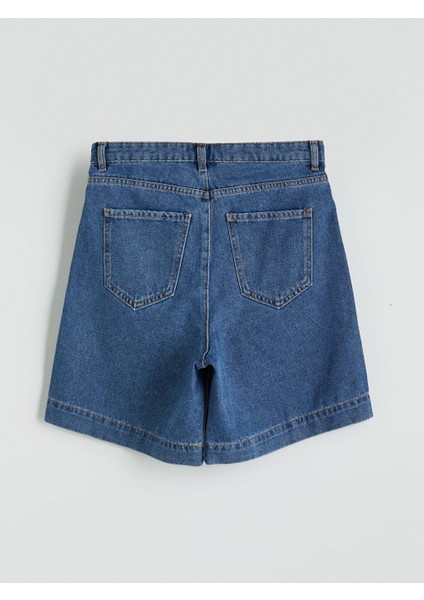 Yeni Sezon Bermuda Fit Kadin Jean Sort - S5GP88Z8