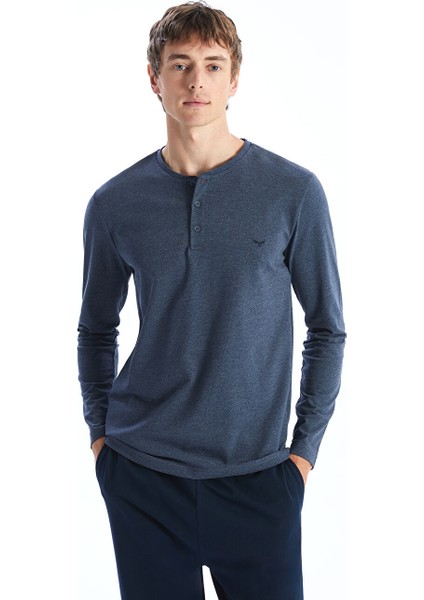 Yeni Sezon Standart Kalip Erkek Pijama Takimi - S5LM67Z8