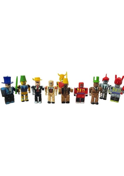 Oyuncak Roblox Figürleri Toplam 24 Parça Büyük Boy 10 Karakterli Figür Set