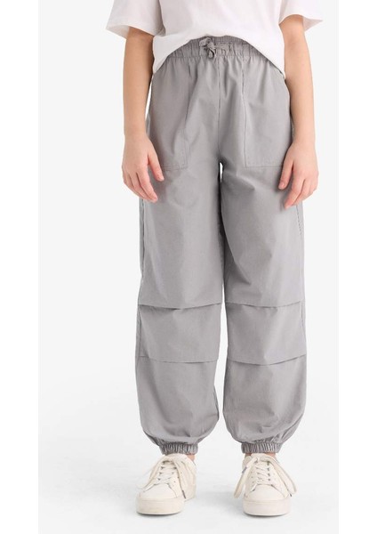 Yeni Sezon Kız Çocuk Paraşüt Jogger Paça Pantolon