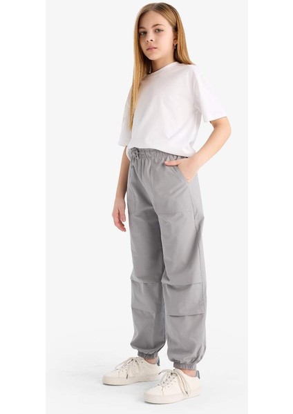 Yeni Sezon Kız Çocuk Paraşüt Jogger Paça Pantolon