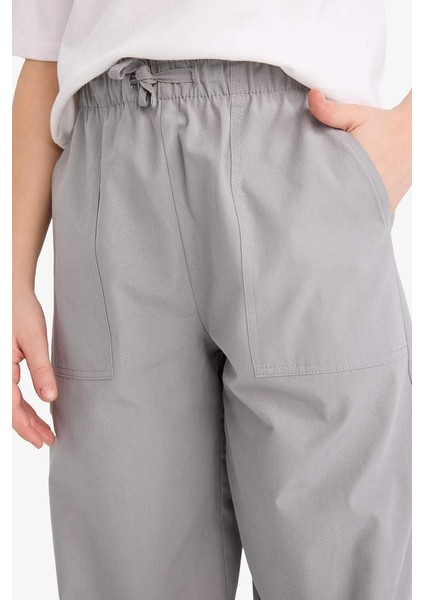 Yeni Sezon Kız Çocuk Paraşüt Jogger Paça Pantolon