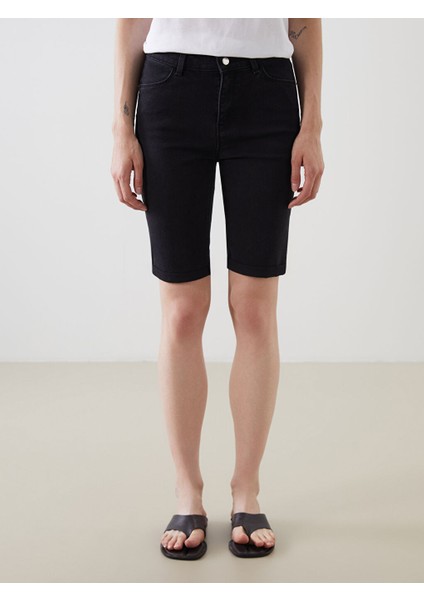 Yeni Sezon Bermuda Fit Kadin Jean Sort - S5DN08Z8