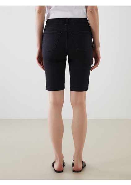 Yeni Sezon Bermuda Fit Kadin Jean Sort - S5DN08Z8