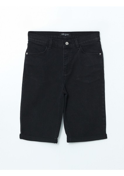 Yeni Sezon Bermuda Fit Kadin Jean Sort - S5DN08Z8