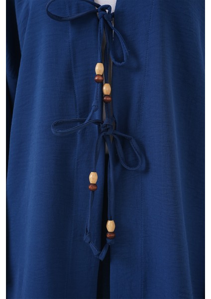 Kadın Ayrobin Kimono Pantolon Ikili Takım 6739 - Indigo