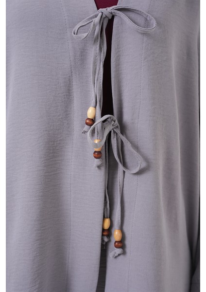 Kadın Ayrobin Kimono Pantolon Ikili Takım 6739 - Gri indirimleri