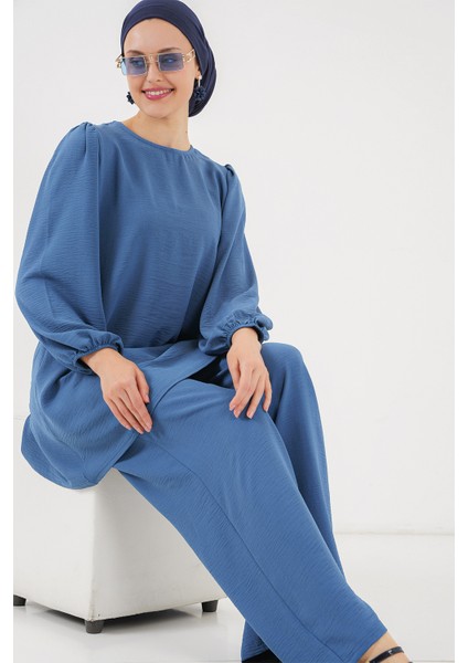 Ayrobin Tunik Pantolon Alt Üst Takım 6712 - Indigo