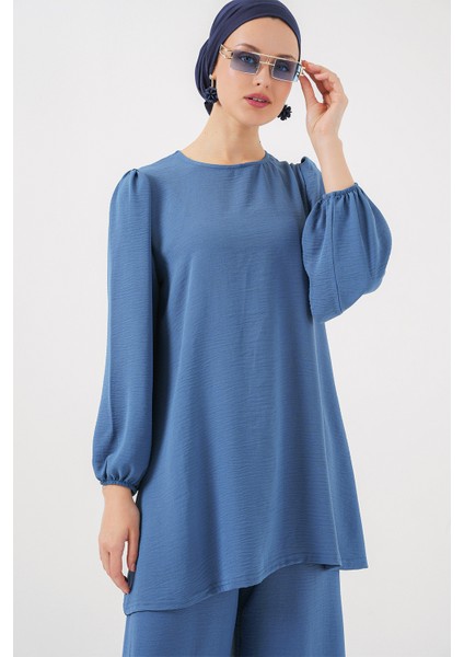 Ayrobin Tunik Pantolon Alt Üst Takım 6712 - Indigo modelleri