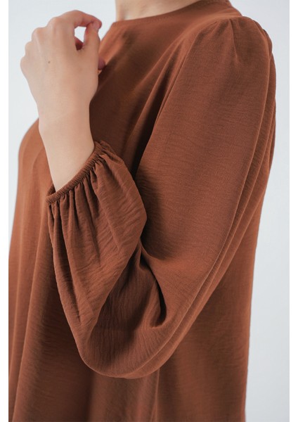 Ayrobin Tunik Pantolon Alt Üst Takım 6712 - Sütlü Kahve