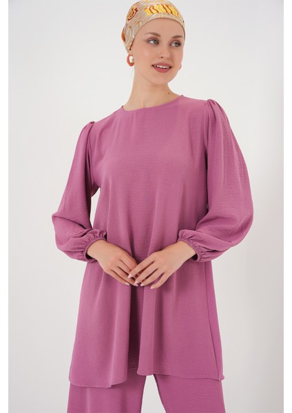 Ayrobin Tunik Pantolon Alt Üst Takım 6712 - Koyu Lila modelleri