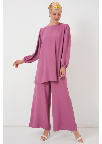 Ayrobin Tunik Pantolon Alt Üst Takım 6712 - Koyu Lila fırsatları