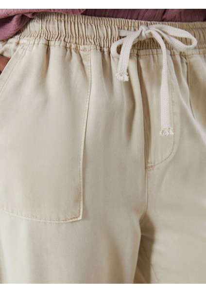 Yeni Sezon Beli Lastikli Paperbag Kadin Jean Pantolon - S5DM97Z8 modelleri