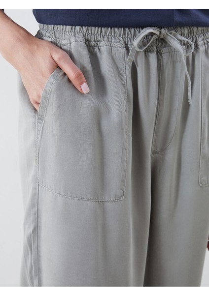 Yeni Sezon Beli Lastikli Paperbag Kadin Jean Pantolon - S5DM97Z8 modelleri