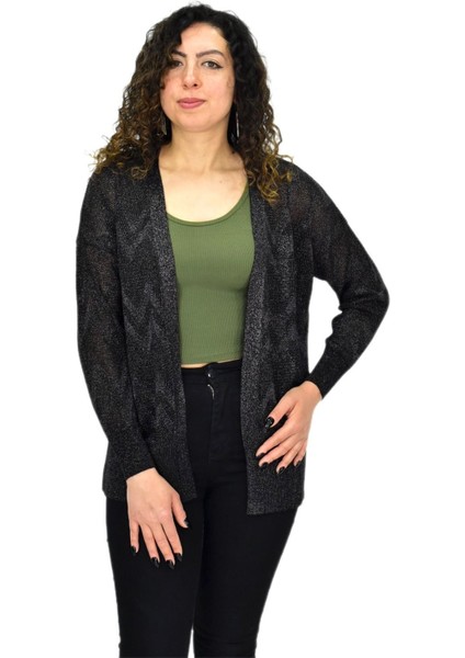 Kadın Triko Simli Mevsimlik Hırka BGL-ST04668