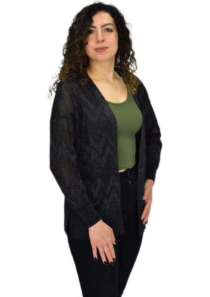 Kadın Triko Simli Mevsimlik Hırka BGL-ST04668