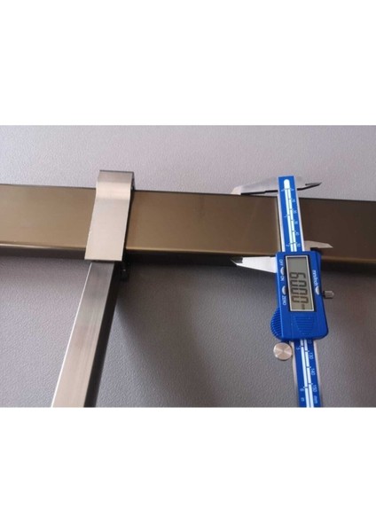 Aren-Je 60X25 Alüminyum Kare Balkon Çamaşırlık Çamaşır Kurutmalık Bronz