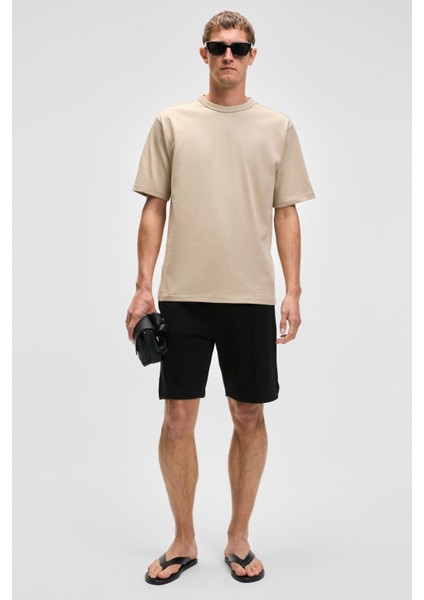 Catwalk Erkek %100 Pamuk Regular Fit Bej T-Shirt fiyatları