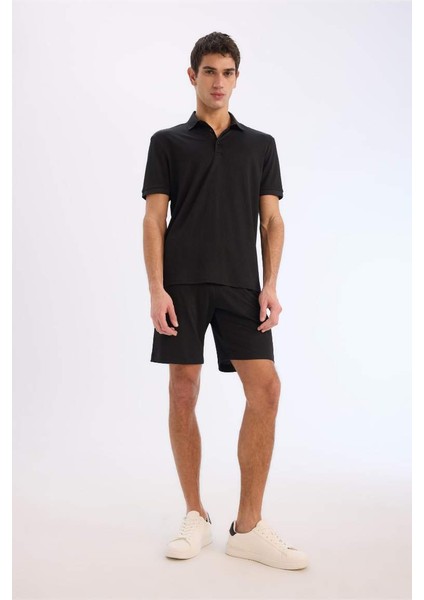 Yeni Sezon Regular Fit Her Yöne Esneyen Krinkıl Bermuda