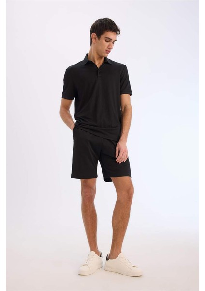 Yeni Sezon Regular Fit Her Yöne Esneyen Krinkıl Bermuda