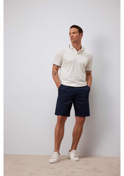 Yeni Sezon %100 Pamuk Regular Fit Gabardin Bermuda Şort modelleri