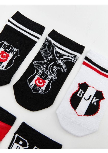 Yeni Sezon Besiktas Desenli Erkek Cocuk Patik Corap 5'li - S5ET52Z4