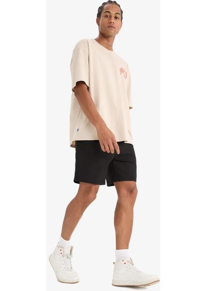 Yeni Sezon Defactofit Nba Miami Heat Standart Fit Kısa Paça Şort