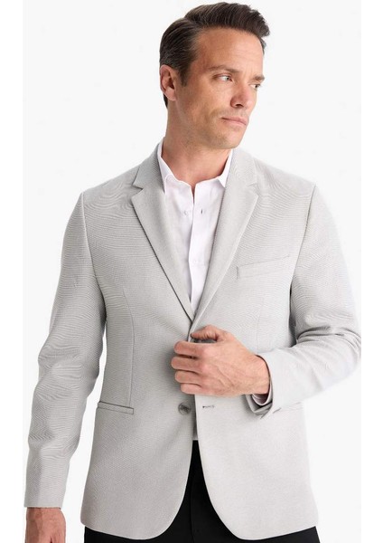 Yeni Sezon Slim Fit Dar Kesim Yarım Astar Blazer Ceket fırsatları