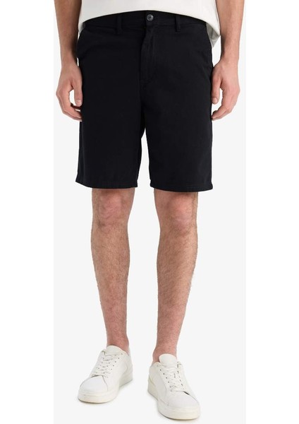 Yeni Sezon %100 Pamuk Regular Fit Bermuda Şort