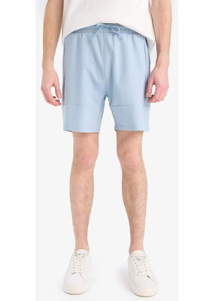 Yeni Sezon Slim Fit Dar Kesim Dar Paça Basic Düz Şort