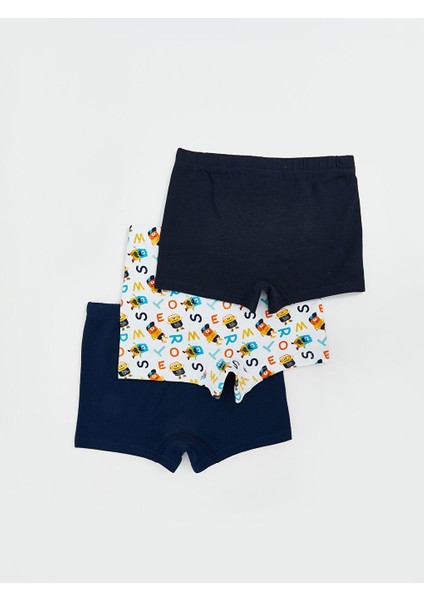 Yeni Sezon Basic Pamuklu Erkek Cocuk Boxer 3'lu - S5IU55Z1