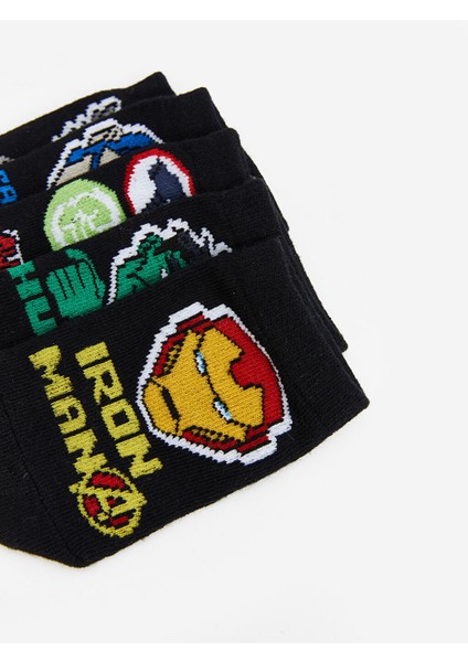 Yeni Sezon Hulk Desenli Erkek Cocuk Patik Corap 5'li - S5BA41Z4 fırsatları