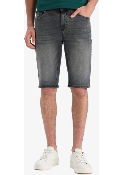 Yeni Sezon Regular Fit Jean Bermuda Şort