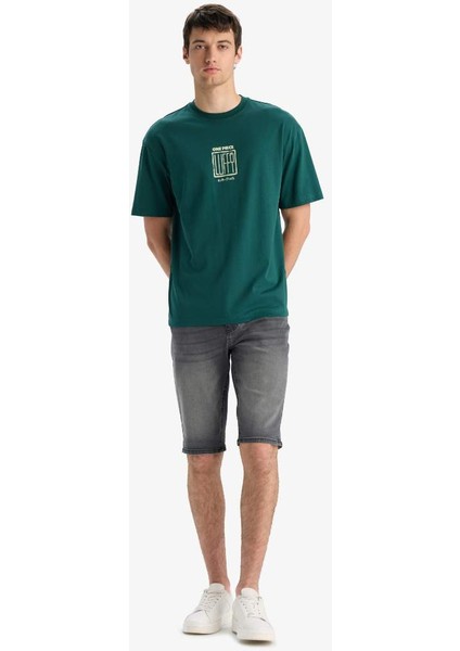 Yeni Sezon Regular Fit Jean Bermuda Şort