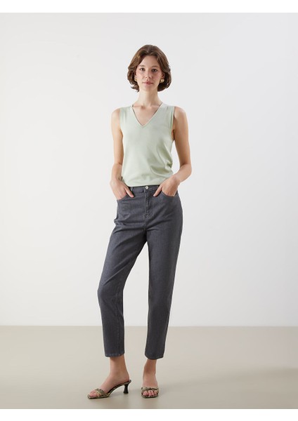 Yeni Sezon Slim Mom Kadin Jean Pantolon - S5LG71Z8
