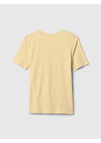 Erkek Çocuk Sarı Gap Logo Grafikli T-Shirt
