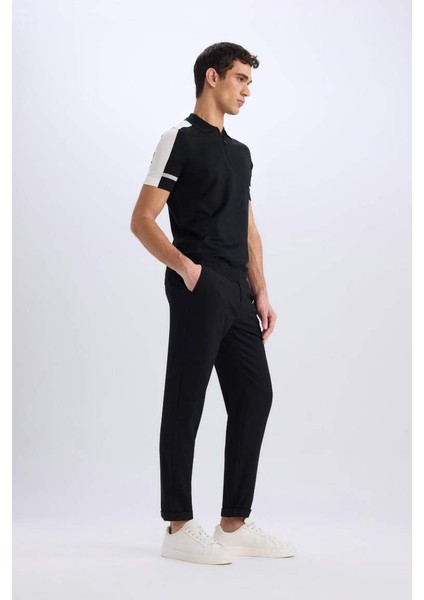 Yeni Sezon Jogger Fermuarlı Paça Yazlık Kumaş Pantolon