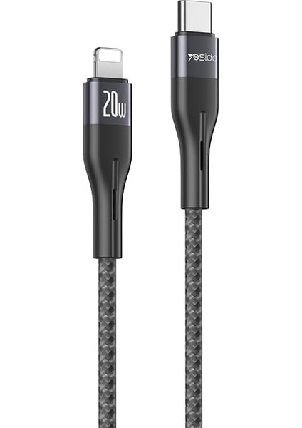 USB C Yıldırım Naylon Kablo, 3.2ft, 20W USB C Apple Hızlı Şarj Kablosu, Apple iPhone 15/14/13/12/11 Pro Max, Macbook, Samsung, Android Için 480 Mbps'ye Kadar Tarih Iletimleri