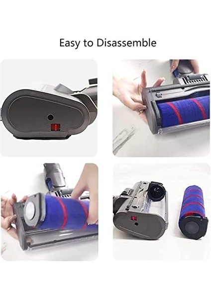 Dyson Uyumlu V7/V8/V10/V11/V15 Dik Süpürge Turbo Rulo Fırça Emici Yer Başlığı