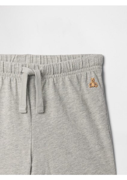 Erkek Bebek Gri Brannan Bear Işlemeli Pull-On Şort fiyatları