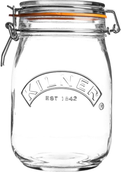 Saklama Kutusu, Yuvarlak, Yaylı Kilitli 1 Liter KLR_0025.491V_CLR 1