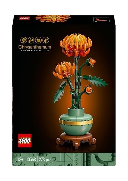 Icons Krizantem 10368 - Yetişkinler Için Dekoratif Kasımpatı Çiçeği Yapım Seti (278 Parça)