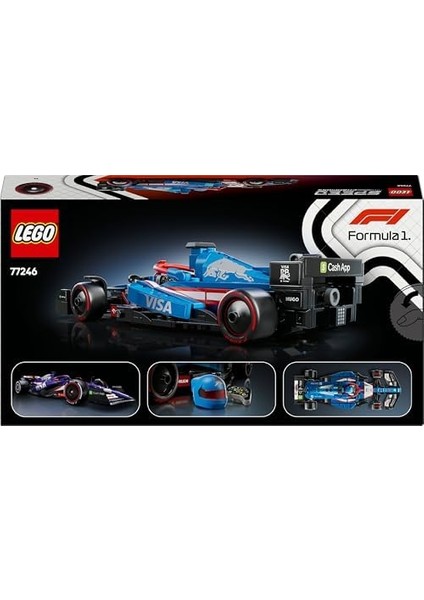 Speed Champions Visa Cash App Rb Vcarb 01 F1 Yarış Arabası 77246 - 10 Yaş ve Üzeri Kız ve Erkek Çocukları Için Koleksiyonluk Sürücü Minifigürü Içeren Yapım ve Sergileme Seti (248 Parça)