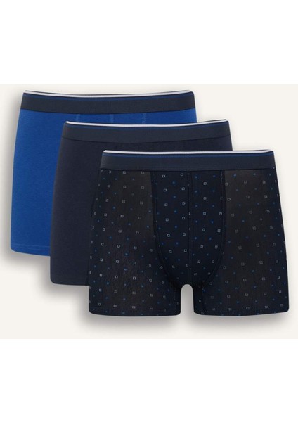 Yeni Sezon Regular Fit Baskılı 3'lü Boxer