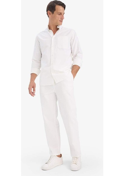 Yeni Sezon %100 Pamuk Wide Leg Geniş Paça Beyaz Jean Pantolon fırsatları