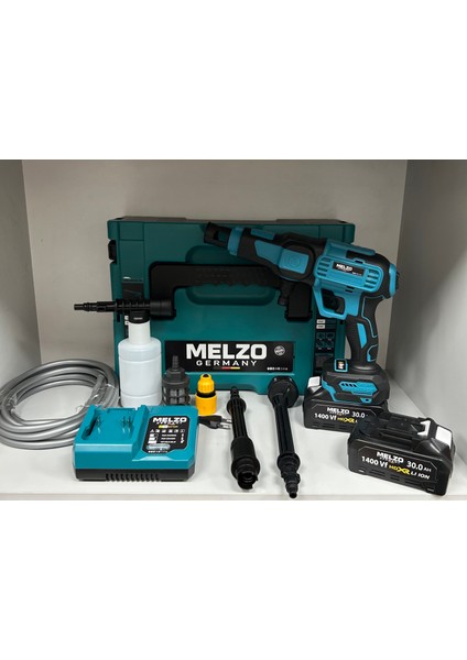 Melzo Germany 1400VF Şarjlı Araç Yıkama Basınçlı Yıkama