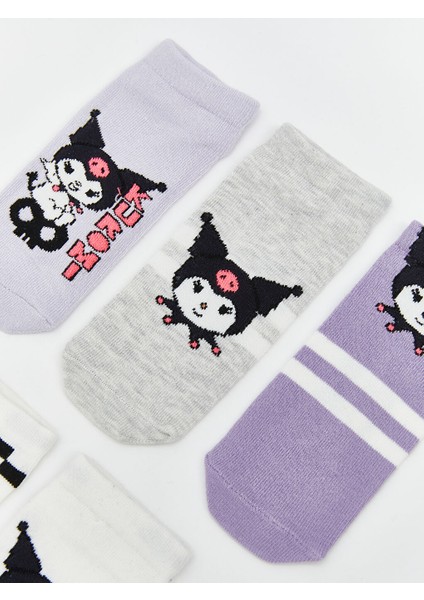 Yeni Sezon Kuromi Desenli Kiz Cocuk Patik Corap 5'li - S5K064Z4 fırsatları