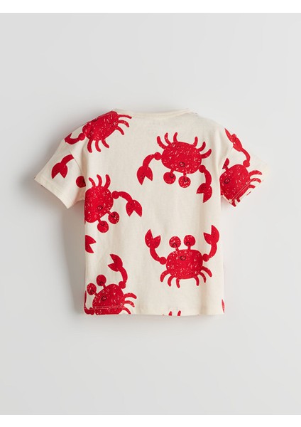 Yeni Sezon Baskili Erkek Cocuk Sortlu Pijama Takimi - S5EA91Z1