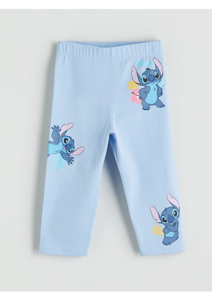 Yeni Sezon Lilo & Stitch Baskili Kiz Cocuk Tayt - S5P081Z1